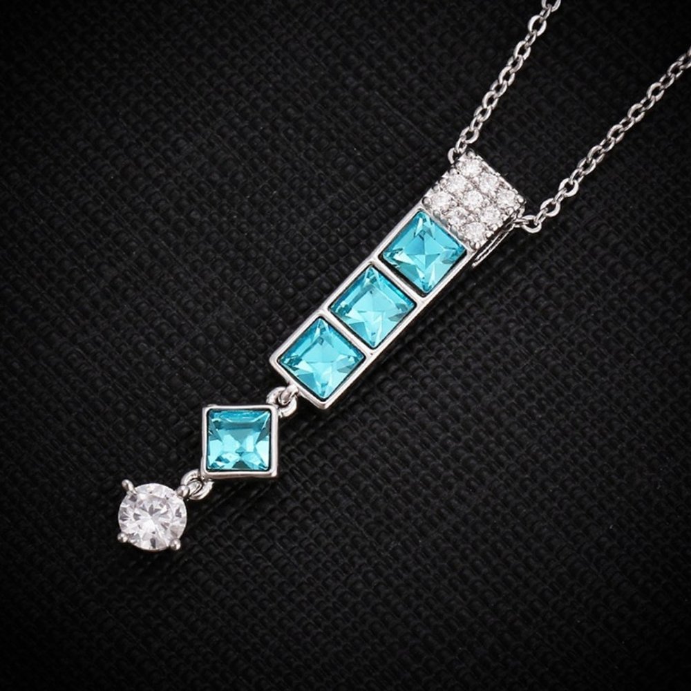 Gorgeous Swarovski Long Drop Necklace - Picture 9 of 16